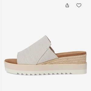 Toms Diana Espadrille Slip-On Wedges in natural